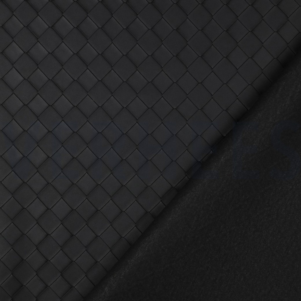 FAUX LEATHER WOVEN BLACK #4