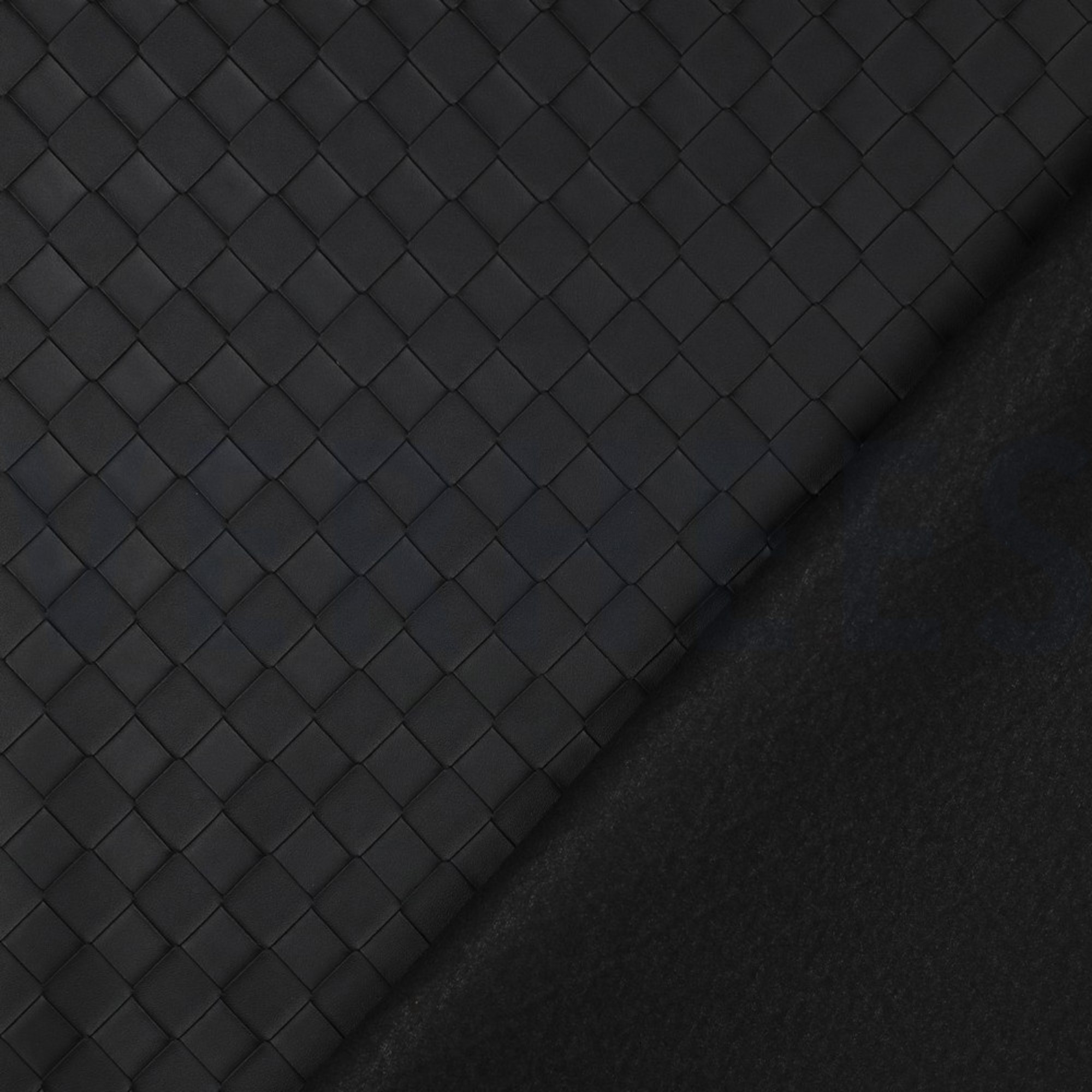 FAUX LEATHER WOVEN BLACK (high resolution) #4
