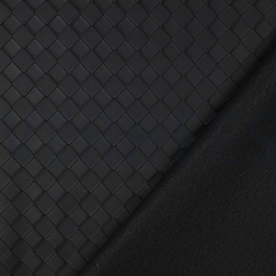 FAUX LEATHER WOVEN BLACK #7