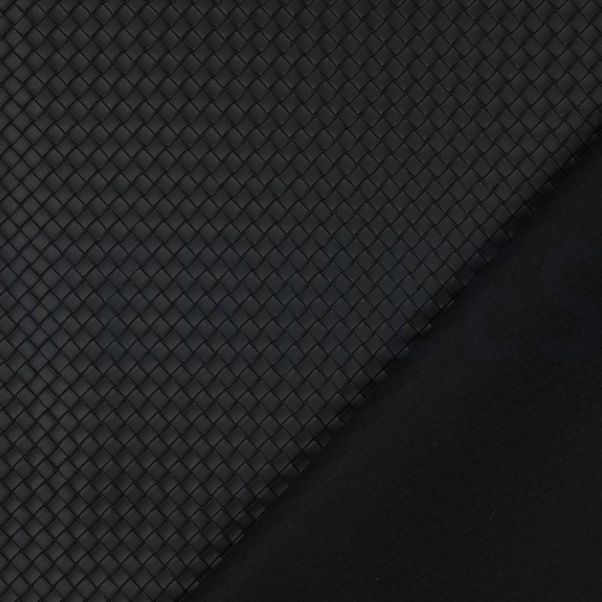 FAUX LEATHER WOVEN BLACK (high resolution) #4