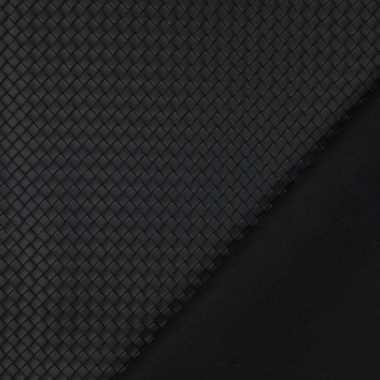 FAUX LEATHER WOVEN BLACK #7