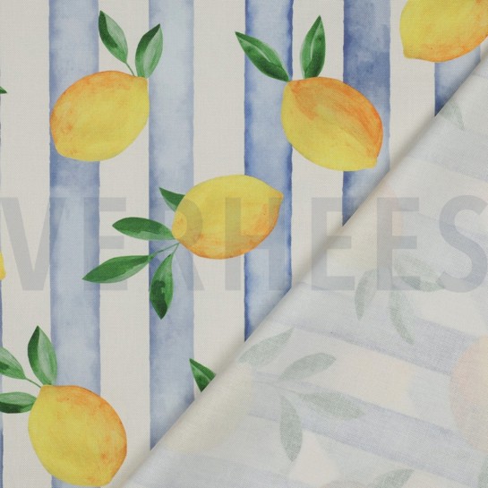 CANVAS DIGITAL LEMONS BLUE #7