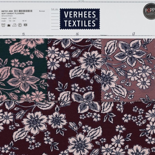 SOFT SWEAT FLOWERS EMERALD #7