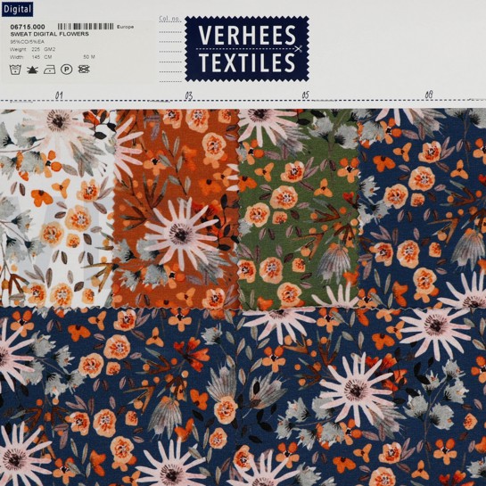 SWEAT DIGITAL BLUMEN TERRACOTTA #7