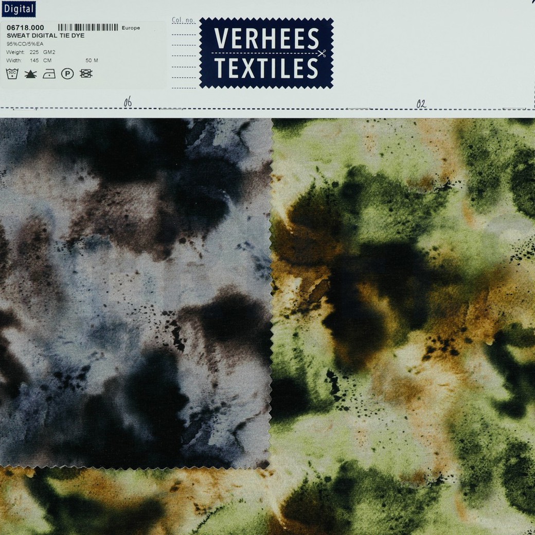 SWEAT DIGITAL TIE DYE NAVY/ COGNAC #4
