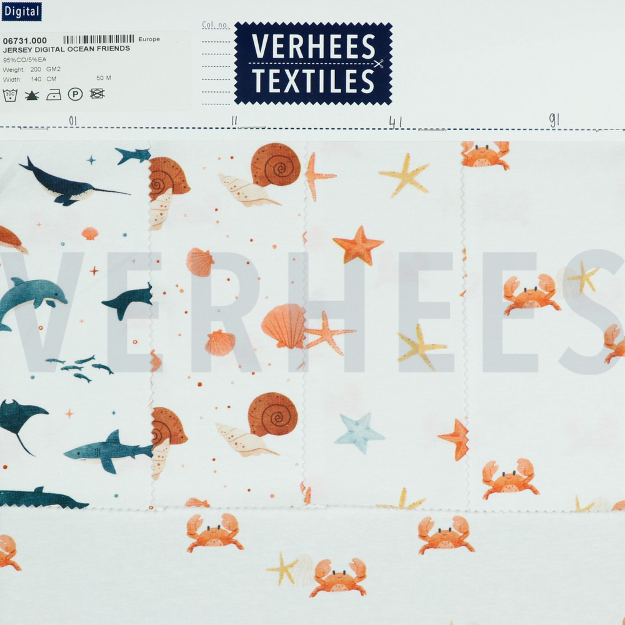 JERSEY DIGITAL OCEAN FRIENDS WHITE/BRIQUE (high resolution) #4
