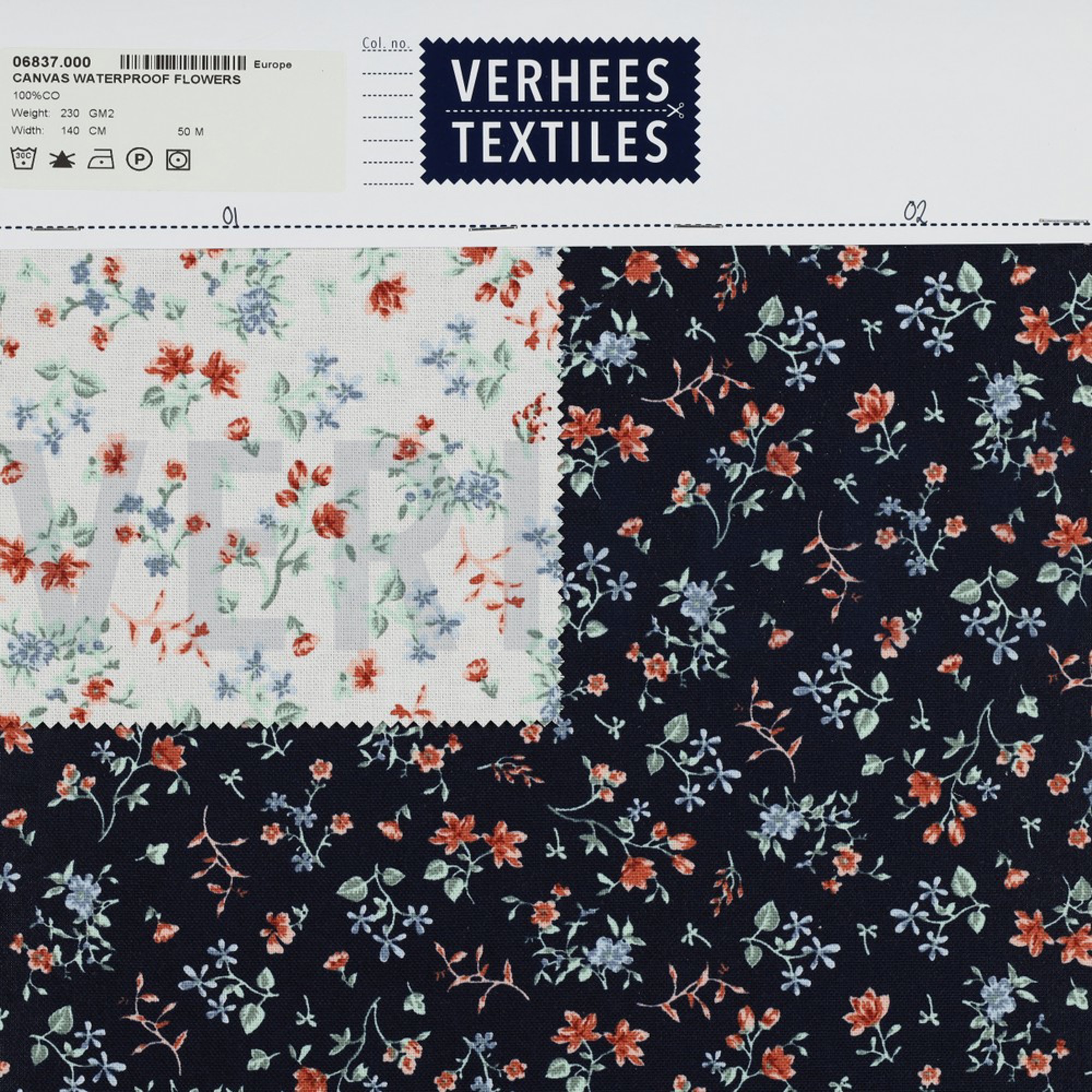 CANVAS WATERPROOF FLOWERS WHITE (high resolution) #4