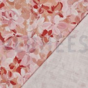 CANVAS SLUB DIGITAL FLOWERS PEACH (thumbnail) #4