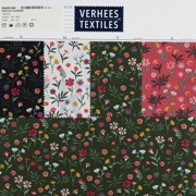 POPLIN FLOWERS DARK ROSE (thumbnail) #4