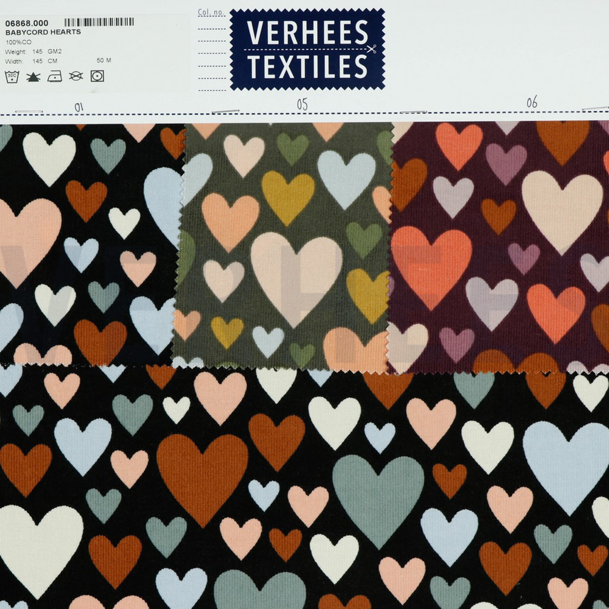 BABYCORD HEARTS FOREST GREEN (high resolution) #4