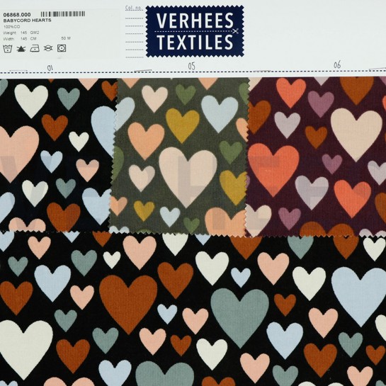 VELOURS MILLERAIES COEURS VERT FORÊT #7