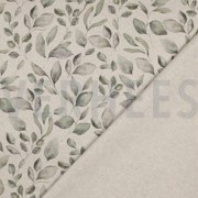 CANVAS LINEN LOOK DIGITAL LEAVES NATURAL (thumbnail) #4