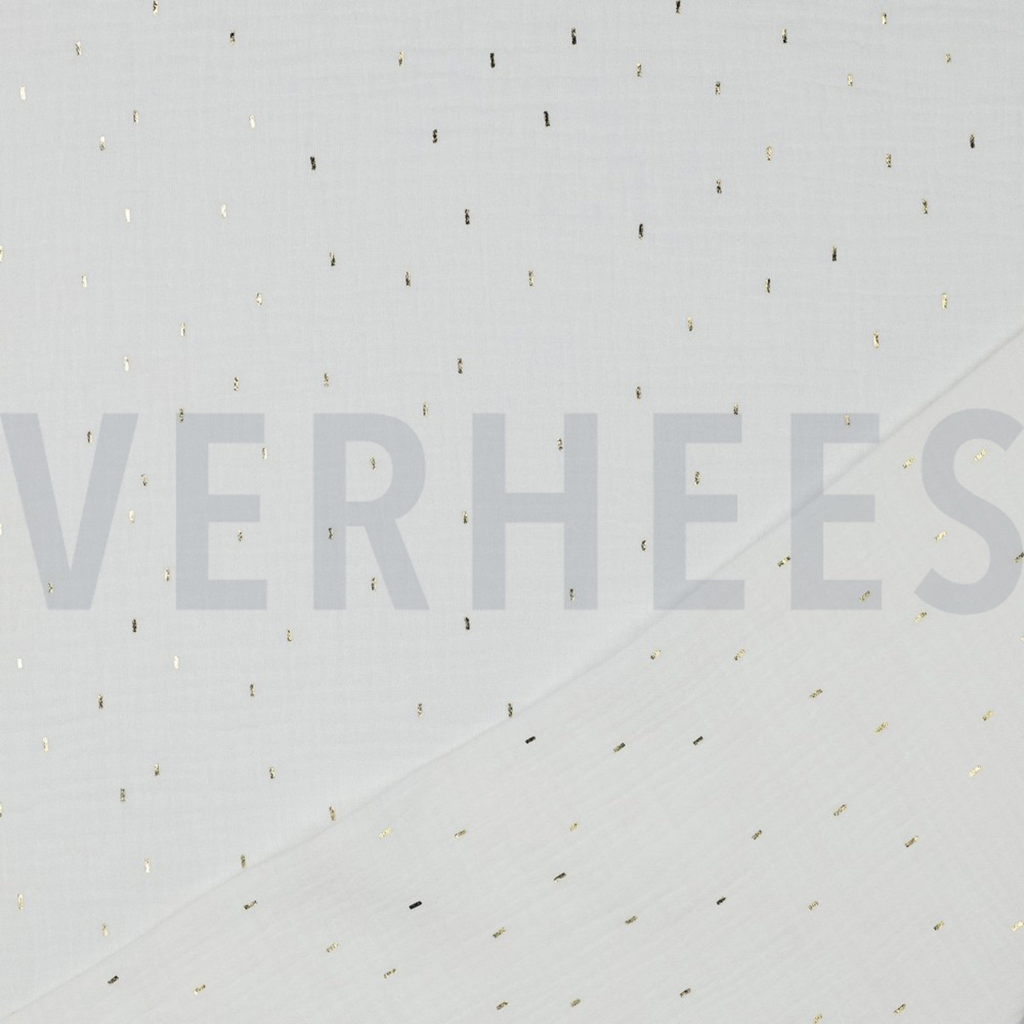 DOUBLE GAUZE FOIL STRIPES OFF WHITE/GOLD (high resolution) #4
