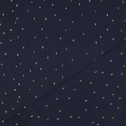 DOUBLE GAUZE FOIL STRIPES NAVY/GOLD (thumbnail) #4