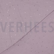 DOUBLE GAUZE FOIL STRIPES LILAC/GOLD (thumbnail) #4