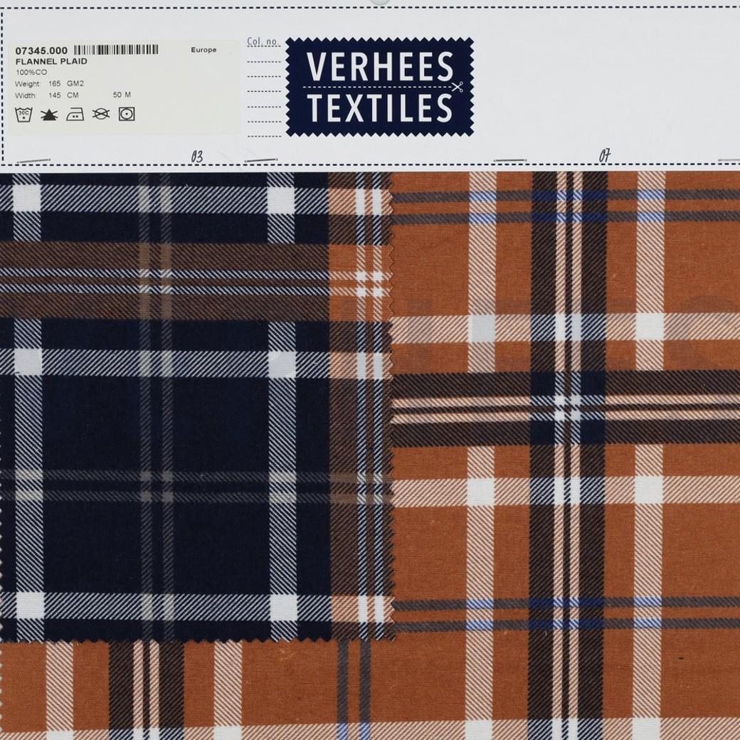 FLANNEL PLAID RUST #4