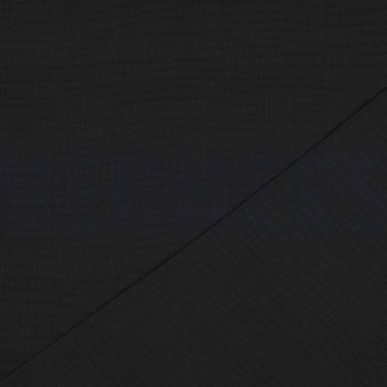 TRIPLE GAUZE GOTS BLACK #7