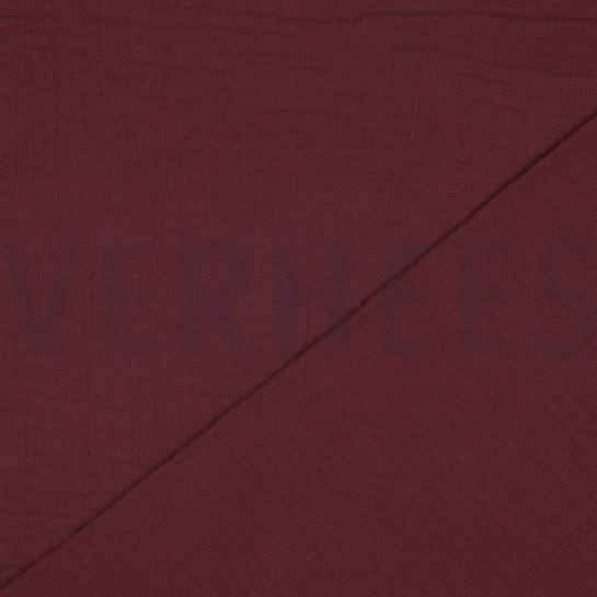 TRIPLE GAUZE GOTS AUBERGINE #7