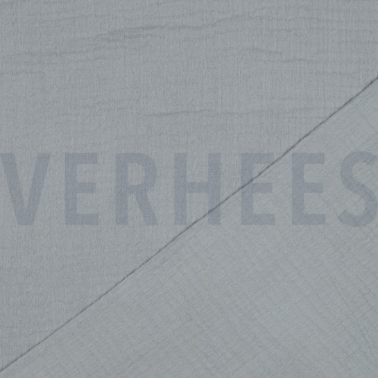 BAUMWOLLE MUSSELIN DREILAGIG GOTS HELLTÜRKIS #7