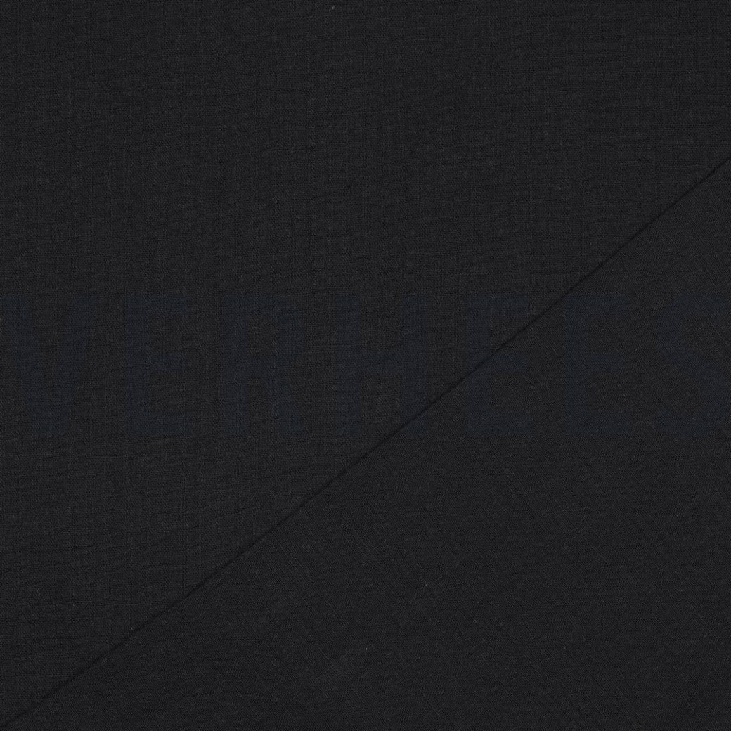 COTTON SLUB WASHED BLACK #4
