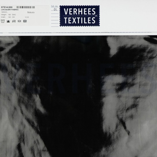 LACQUER FABRIC BLACK #7