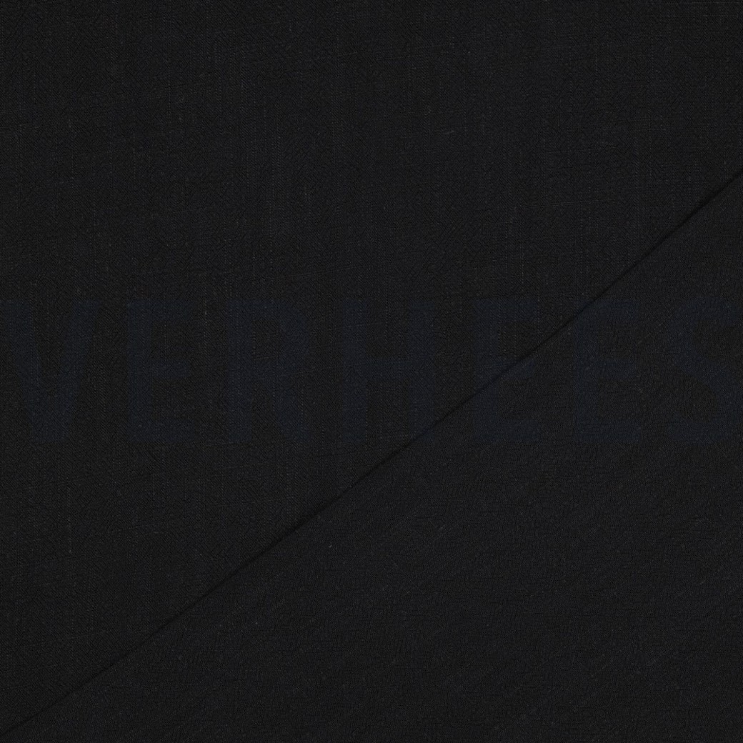 LINEN VISCOSE WASHED BLACK #4