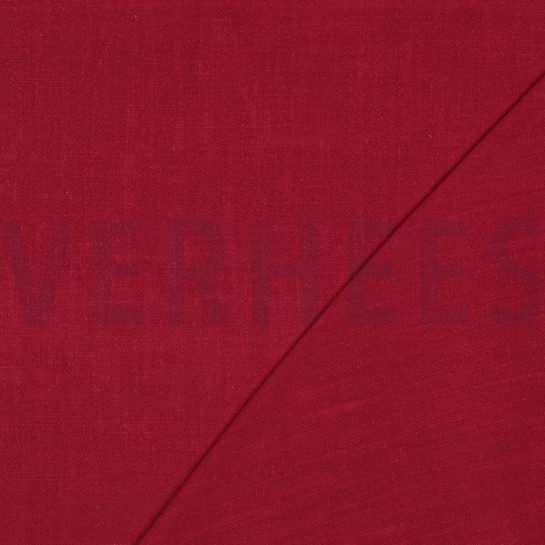 LINNEN VISCOSE GEWASSEN DONKERROOD #7
