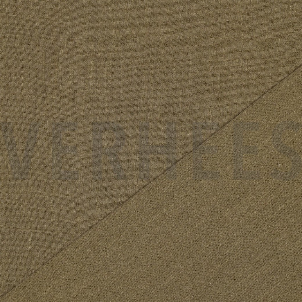 LINEN VISCOSE WASHED OLIVE #4