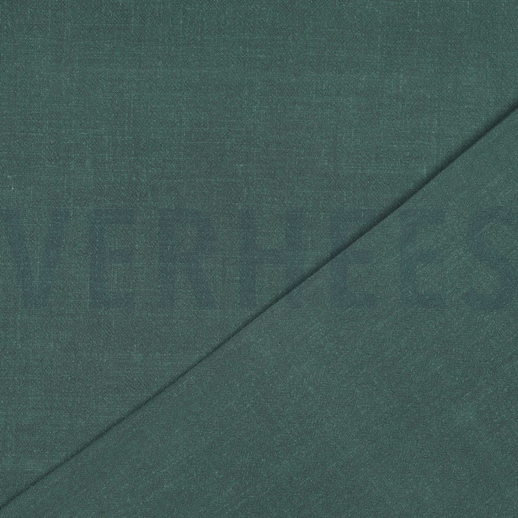LINEN VISCOSE WASHED DARK GREEN #4