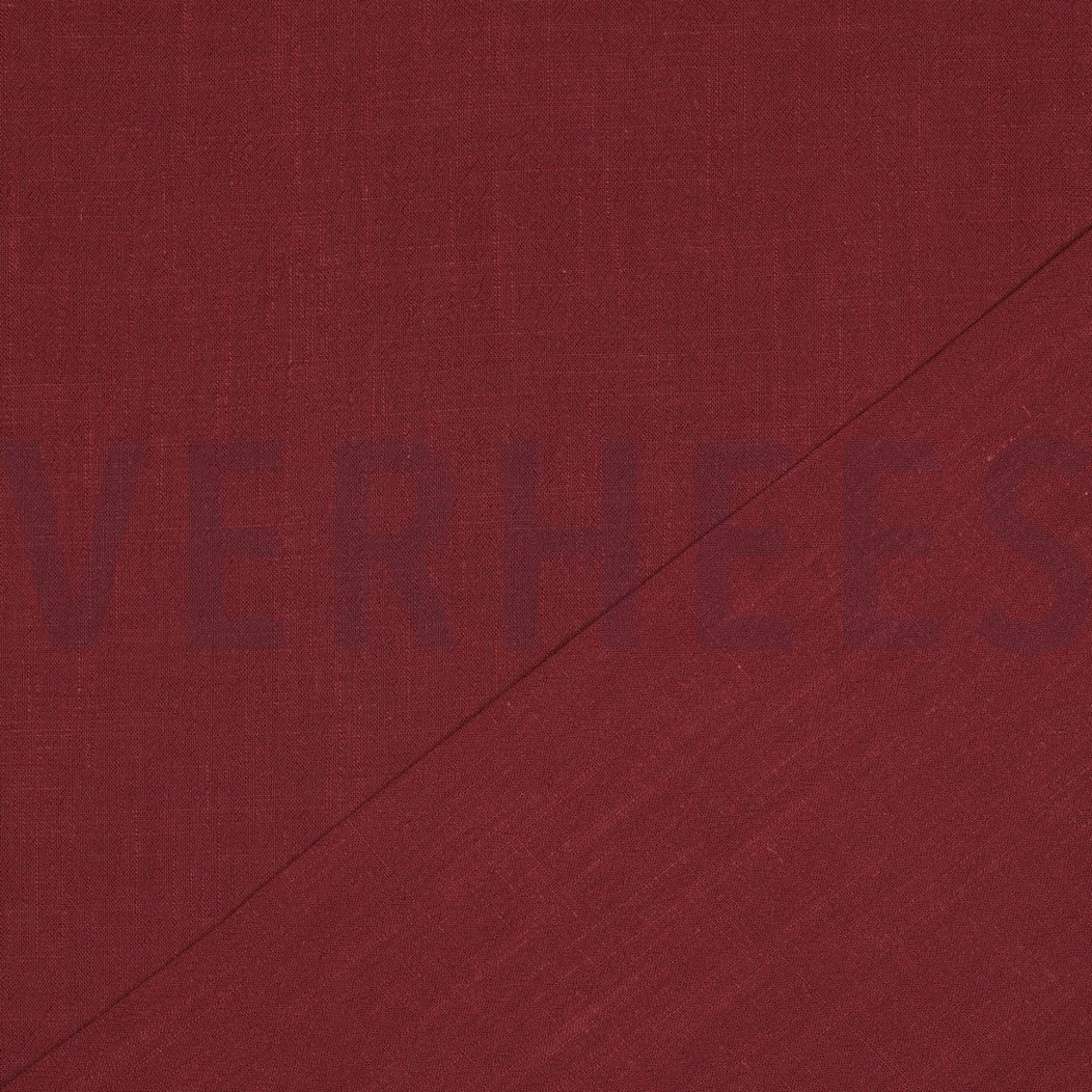 LINEN VISCOSE WASHED WINE RED #4