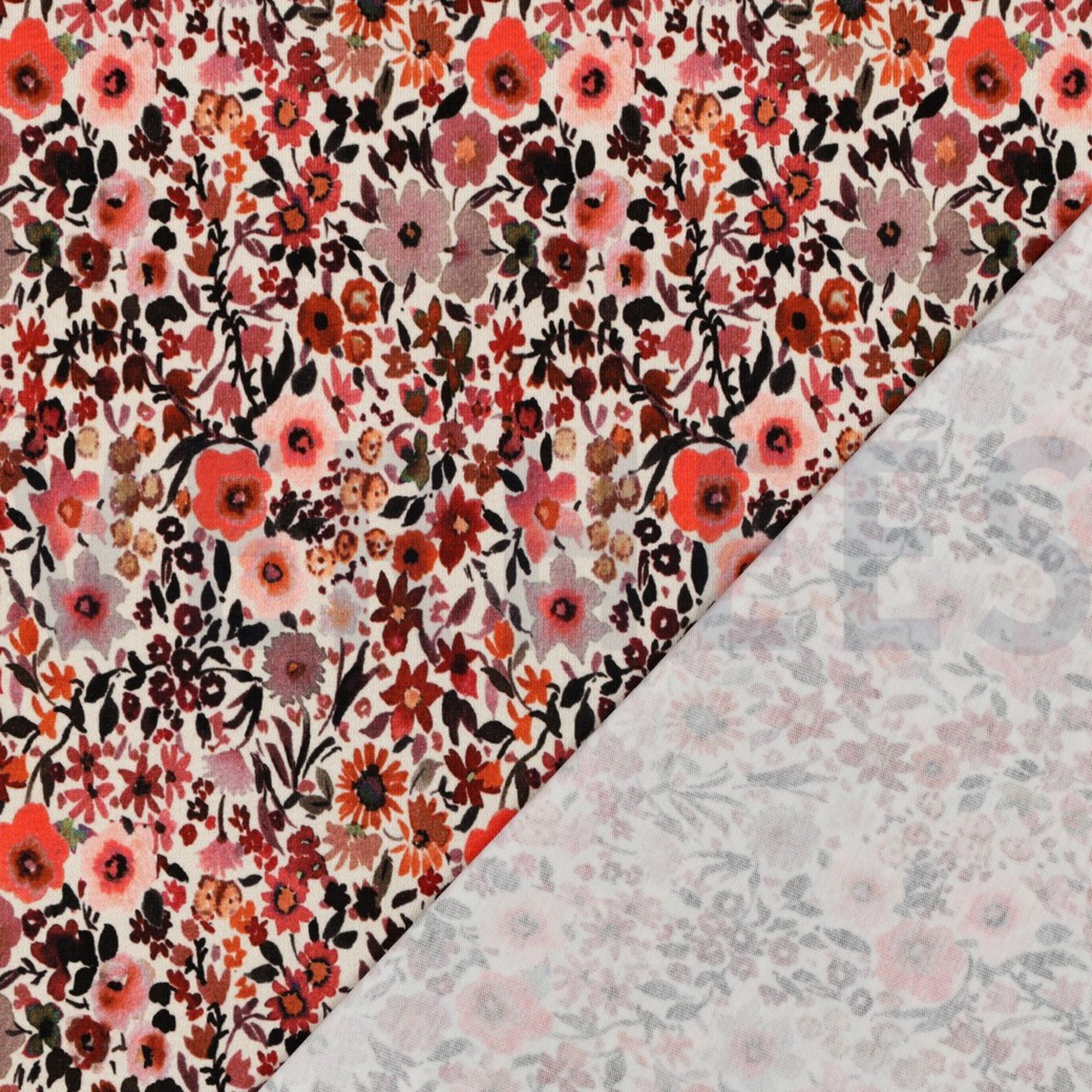 JERSEY DIGITAL FLEURS ECRU (high resolution) #4