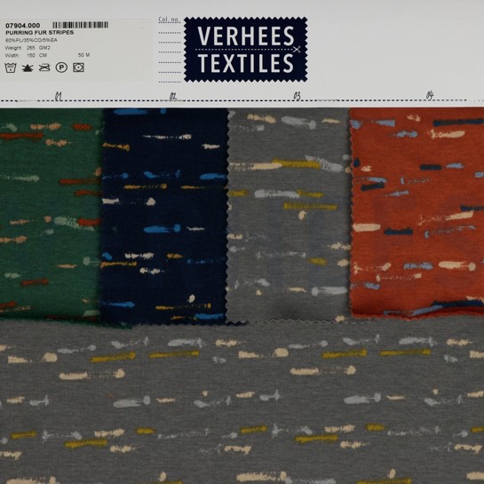 ALPENFLEECE STREPEN GRIJS #7