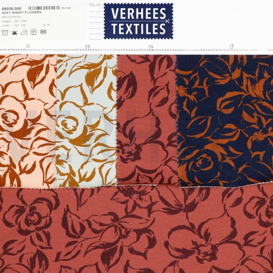 SOFT SWEAT BLOEMEN TEAL #7