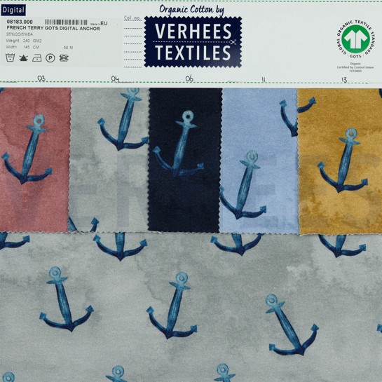 FRENCH TERRY GOTS DIGITAL ANKER OCKER #7