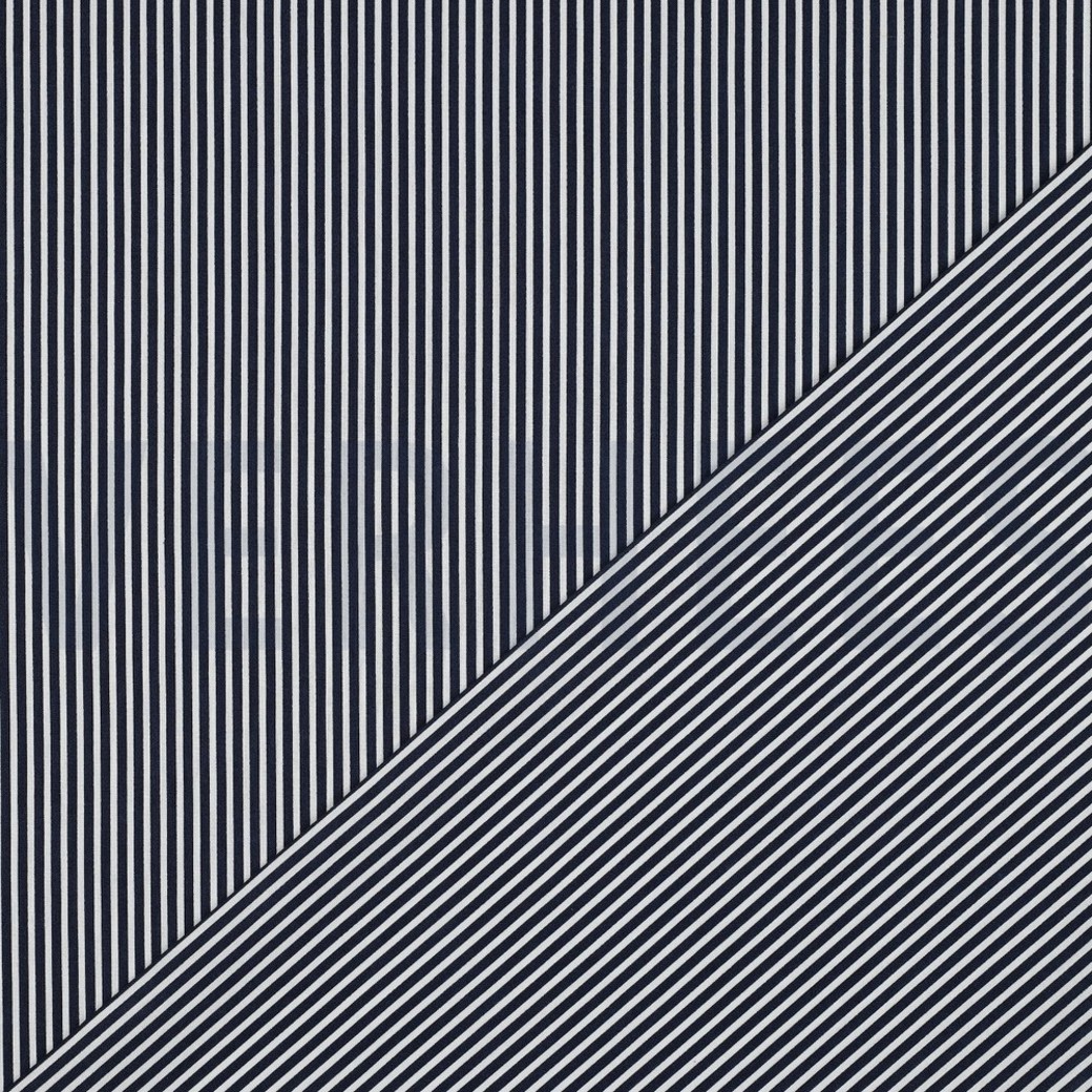 POPLIN STRIPE NAVY #4