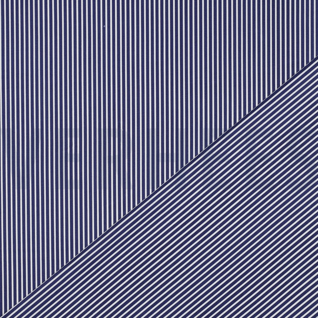 POPLIN STRIPE COBALT #4