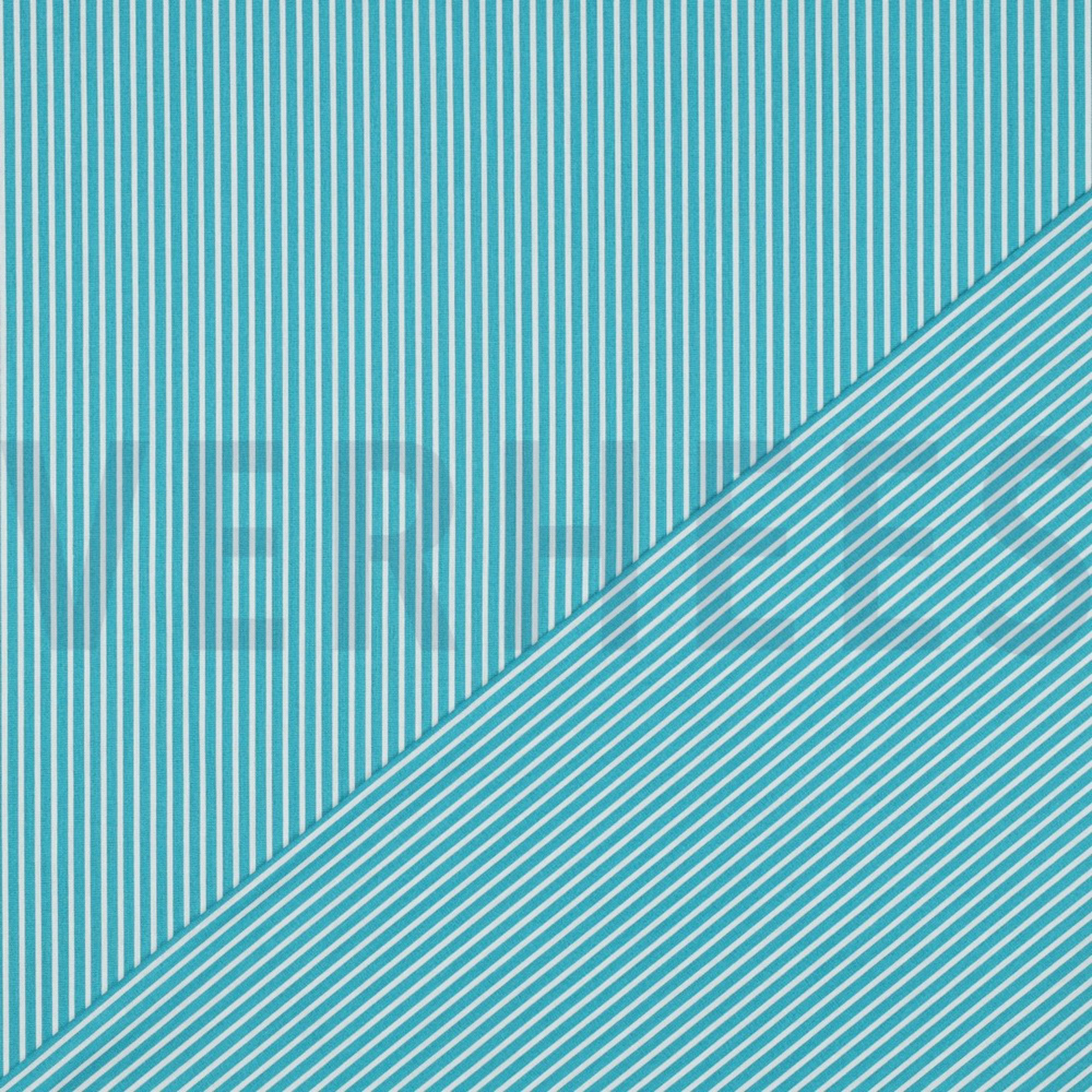 POPLIN STRIPE TURQUOISE (high resolution) #4