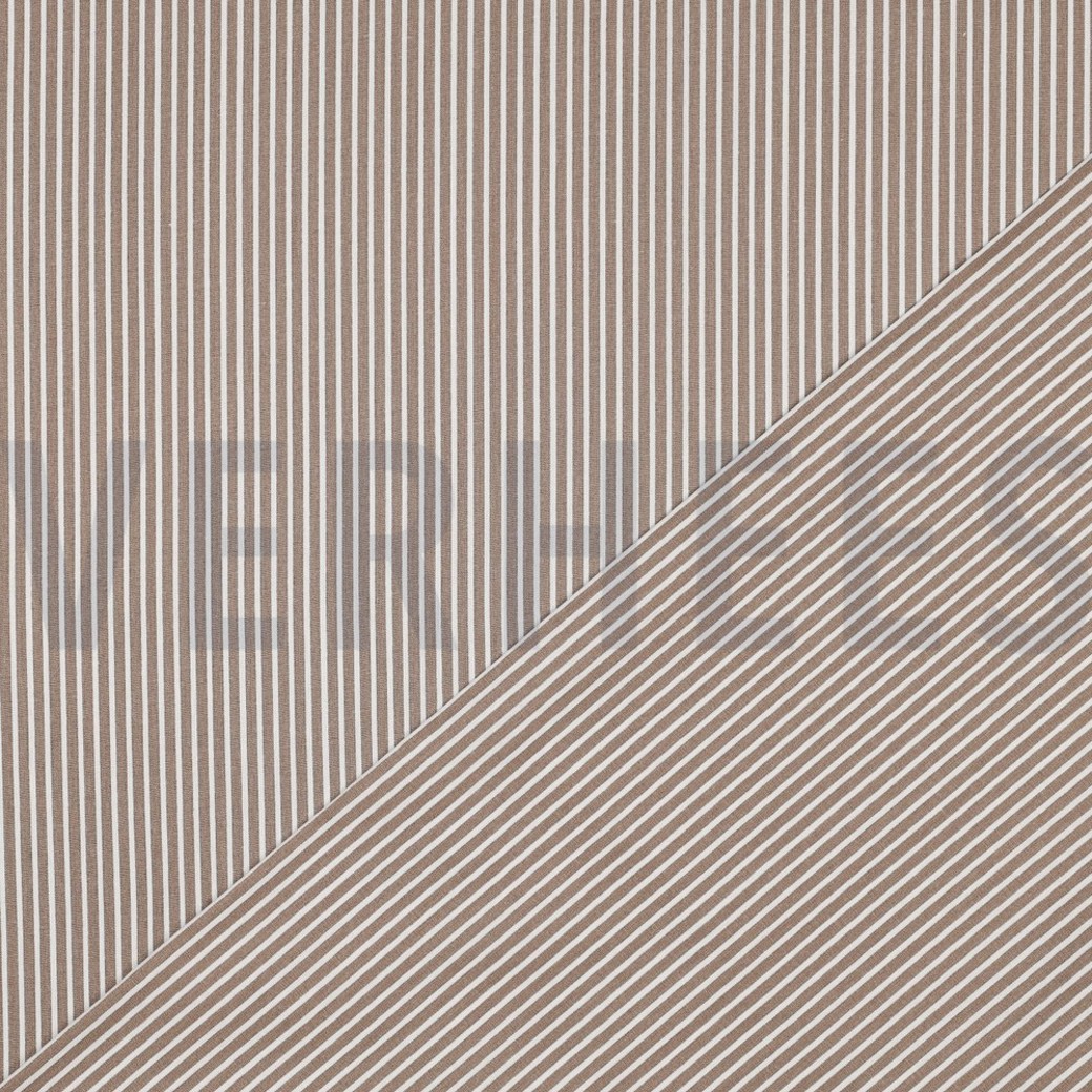 POPLIN STRIPE TAUPE #4