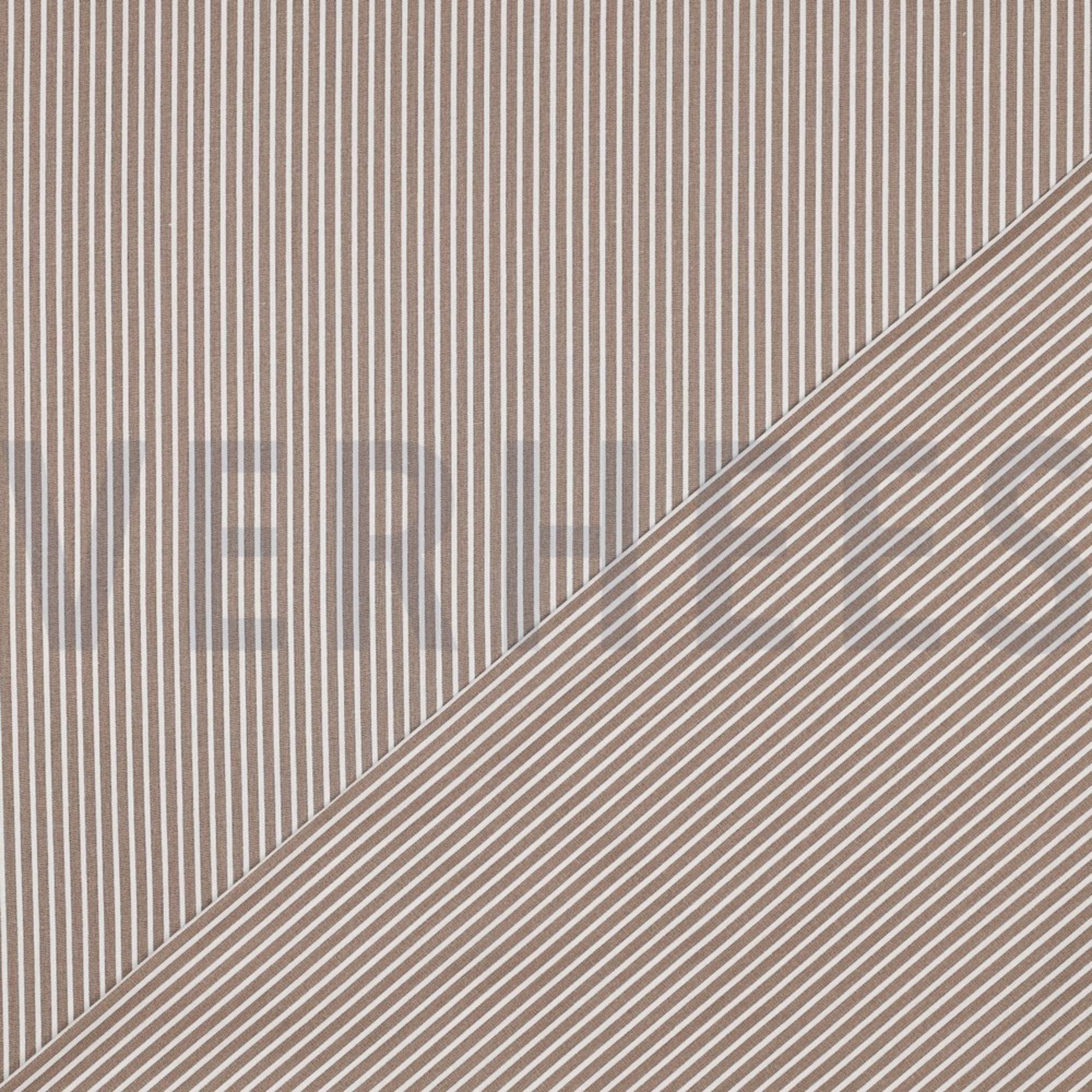POPLIN STRIPE TAUPE (high resolution) #4