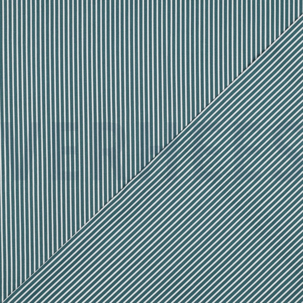 POPLIN STRIPE PETROL #4