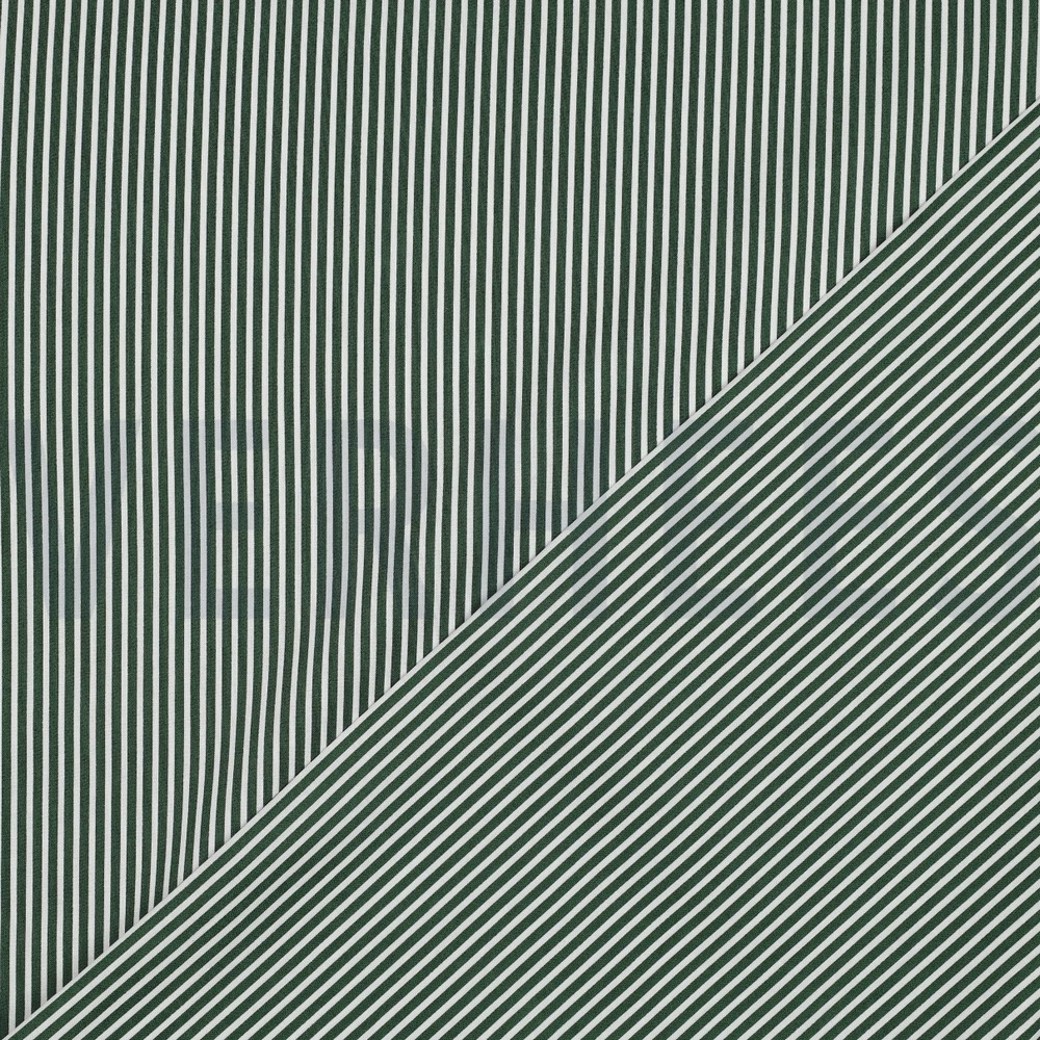 POPLIN STRIPE DARK GREEN #4