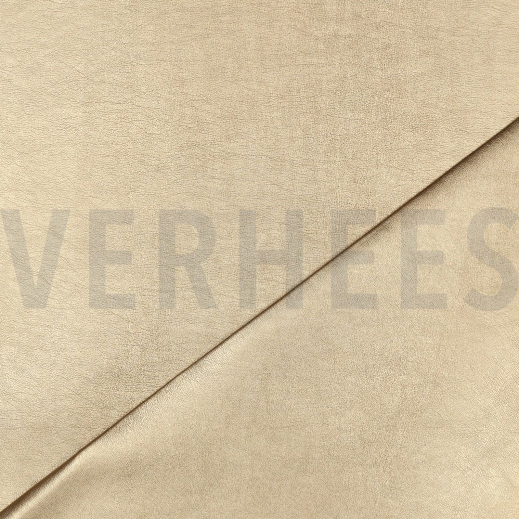 FAUX LEATHER GOLD METALLIC #4