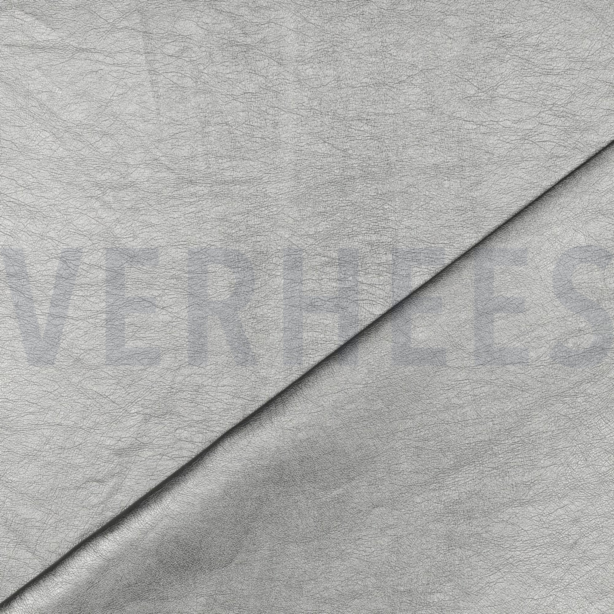 FAUX LEATHER SILVER METALLIC (high resolution) #4