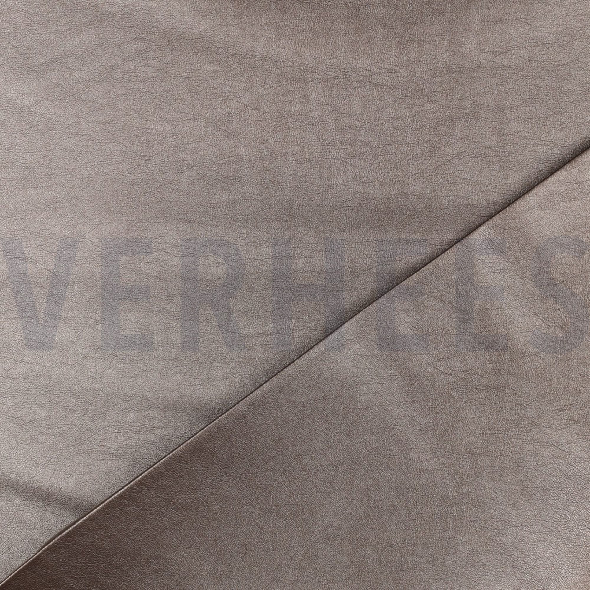 FAUX LEATHER BROWN METALLIC (high resolution) #4