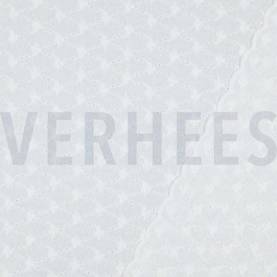 KATOEN EMBROIDERY TWEEZIJDS GOLF WIT #7