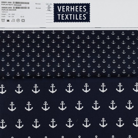 POPLIN ANCHORS GREEN #7