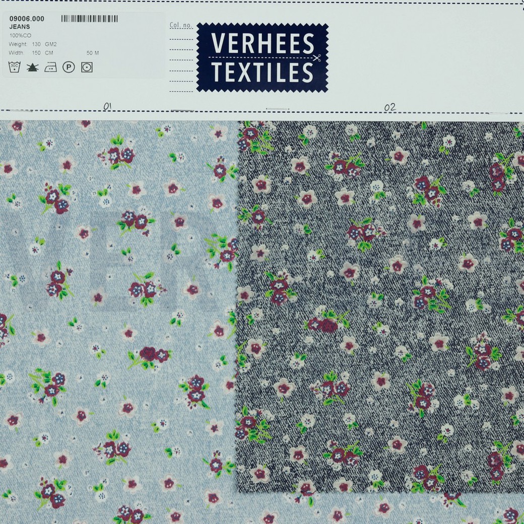 JEANS PURPLE FLOWERS DARK #4