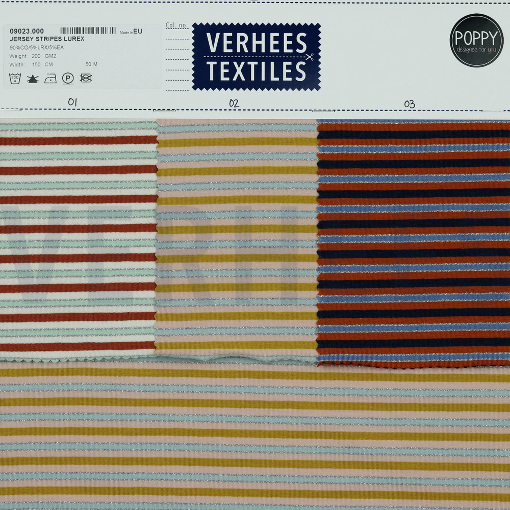 JERSEY STRIPES LUREX TERRA/SILVER (high resolution) #4