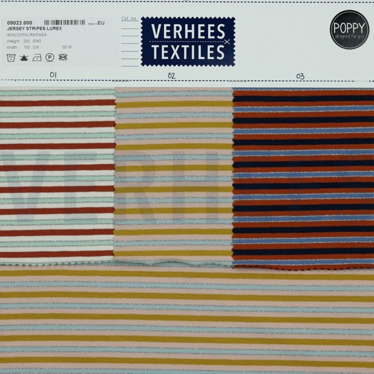 JERSEY RAYURES LUREX OCRE / ARGENT #7