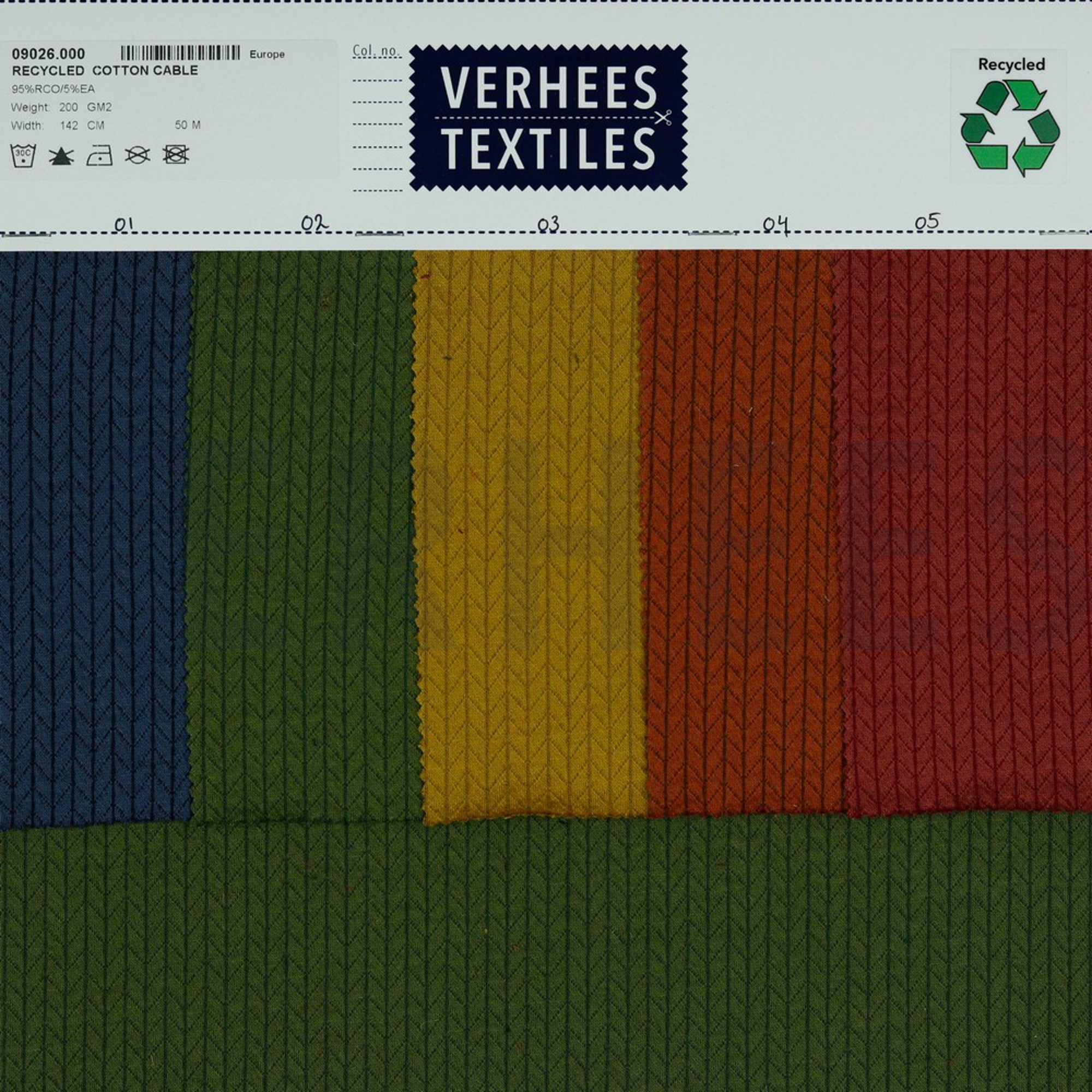 RECYCLED  COTTON CABLE KHAKI (high resolution) #4